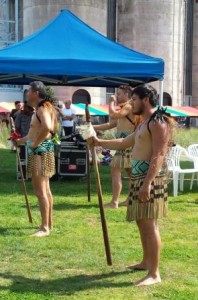 Maori Warriors stand guard