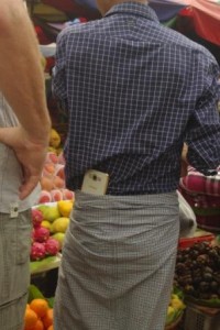 How to carry your mobile. Wouldn't last 5 minutes in a London market