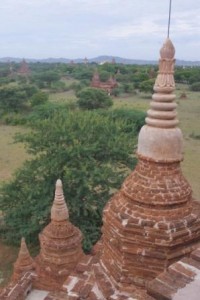 Temple detail with view