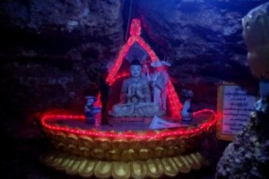 Buddha bling in cave